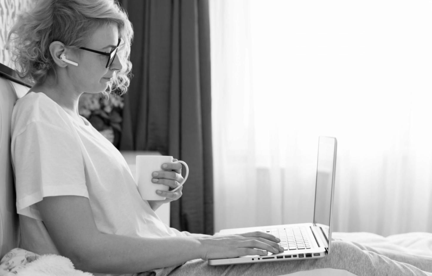 Business professionals reviewing financial performance metrics