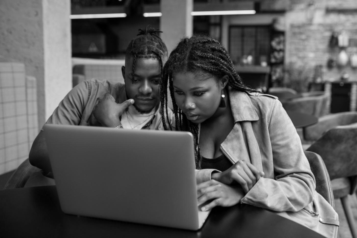 Financial education workspace with learning materials